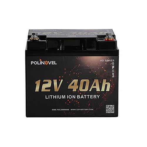 12V 40Ah Lithium Battery LiFePO4 HD Series - Polinovel - Quality Source Ltd