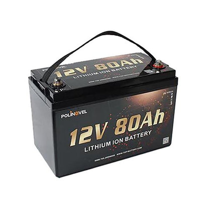 12V 80Ah Lithium Battery  LiFePO4  HD Series - Polinovel - Quality Source Ltd