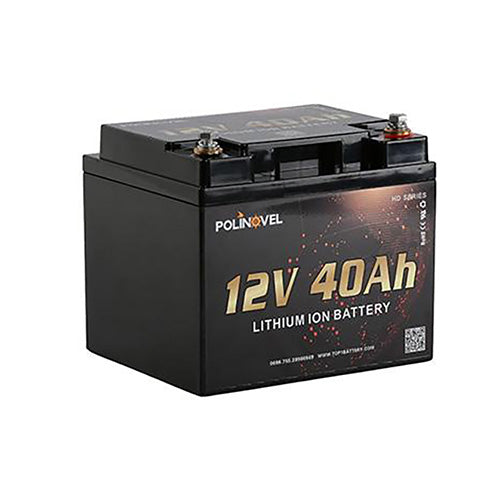 12V 40Ah Lithium Battery  LiFePO4  HD Series - Polinovel - Quality Source Ltd