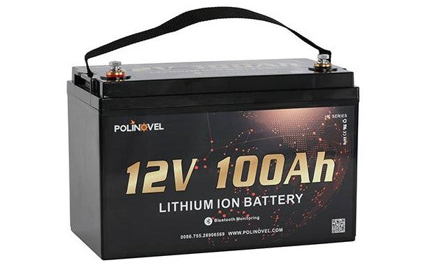 12V 100Ah LiFePO4 HT Series (150Amp BMS) Lithium Battery 12V 100Ah WITH BLUETOOTH - Polinovel - Quality Source Ltd